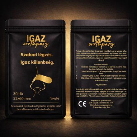 Igazlégzés Orrtapasz (1 havi adag) FEKETE SZÍNBEN